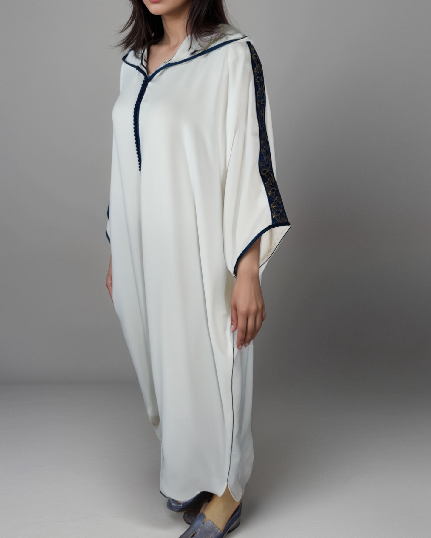 Jellaba gandoura caftan à capuche